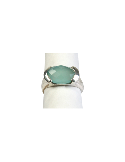 Bague argent pierre facettée Bague argent pierre facettée