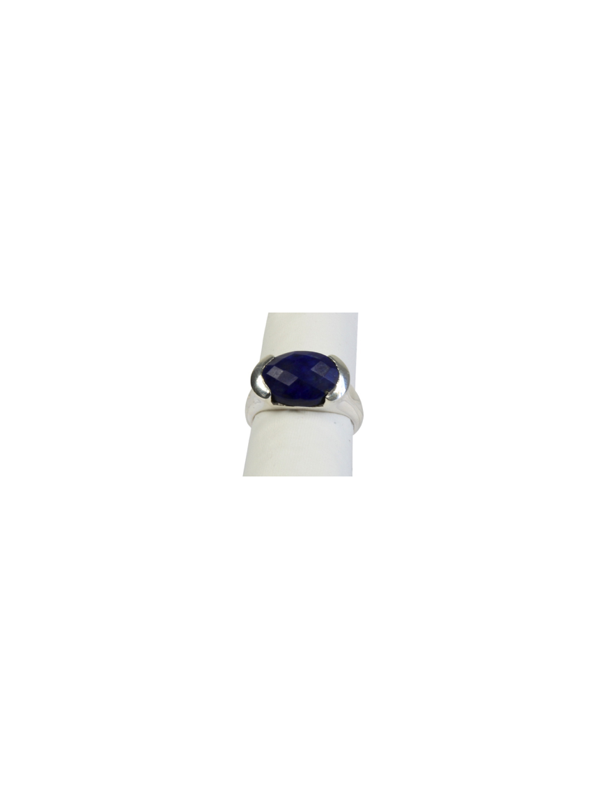 Bague argent pierre facettée Bague argent pierre facettée