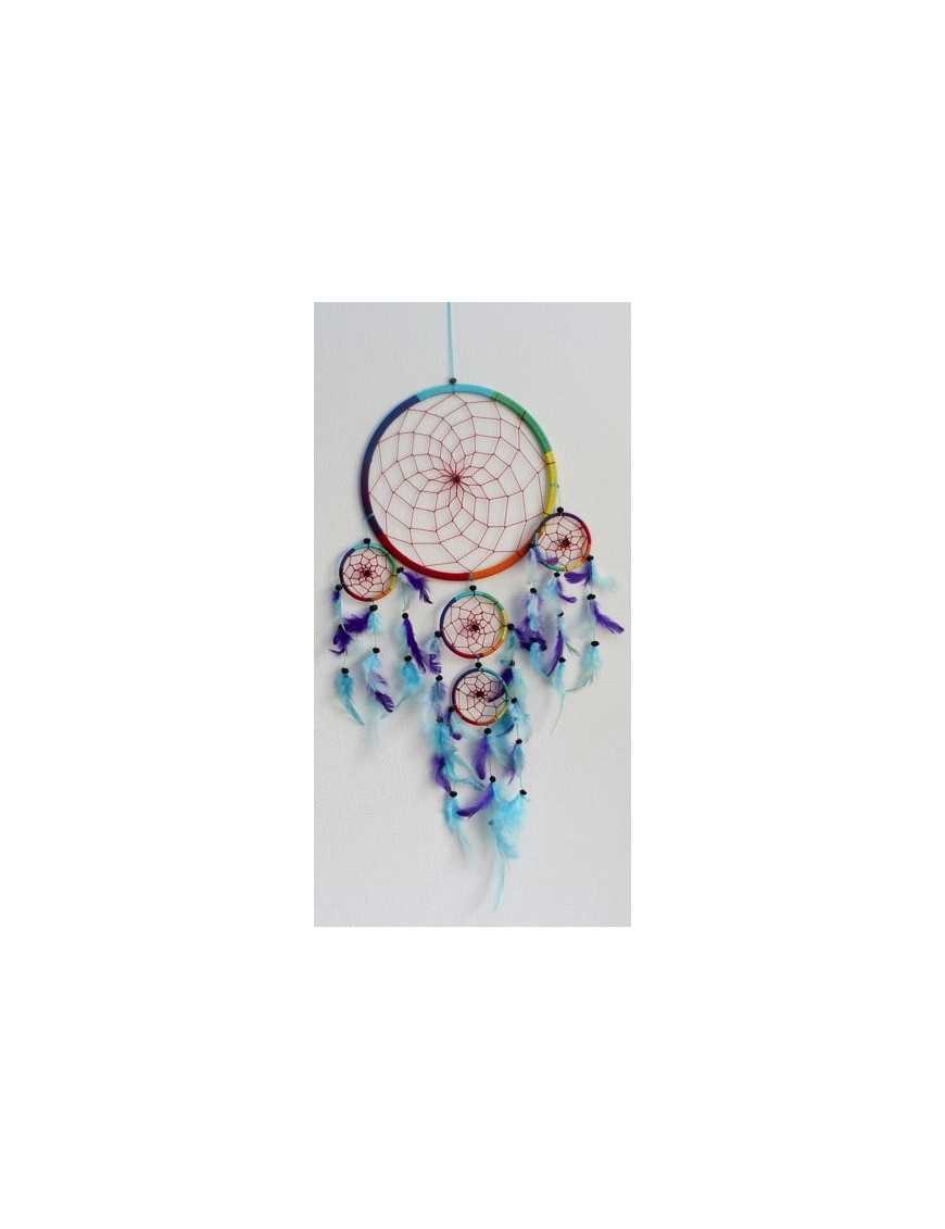 Dreamcatcher Grand Modèle Arc-en-Ciel - 26 cm Dreamcatcher Grand Modèle Arc-en-Ciel - 26 cm