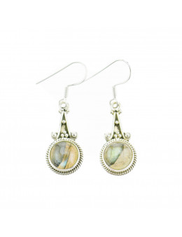 Boucles d'oreilles argent 925 et Labradorite