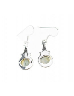 Boucles d'oreilles argent 925 et Labradorite