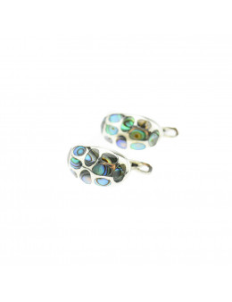 Boucles d'oreilles argent 925 et nacre