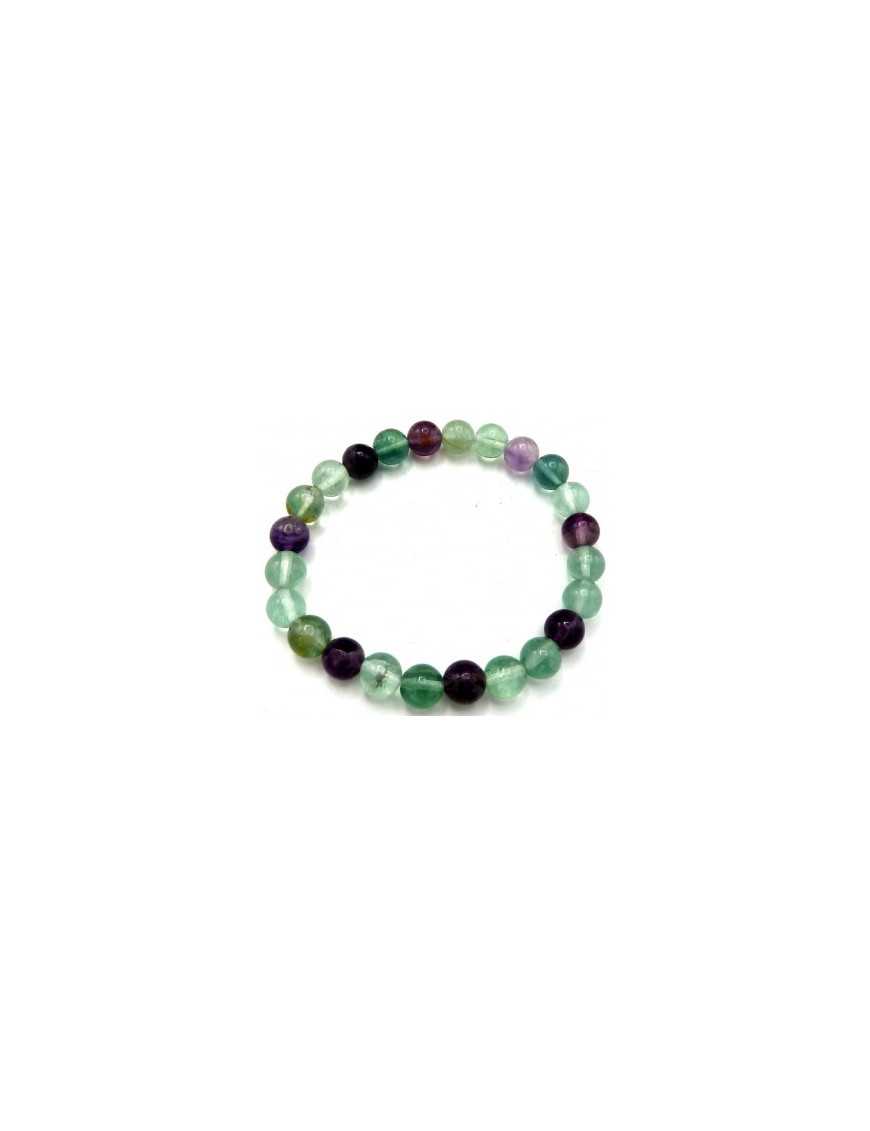 Bracelet perles Fluorite 8 mm Bracelet perles Fluorite 8 mm
