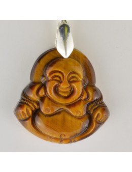 Pendentif Bouddha Oeil de tigre 3 cm
